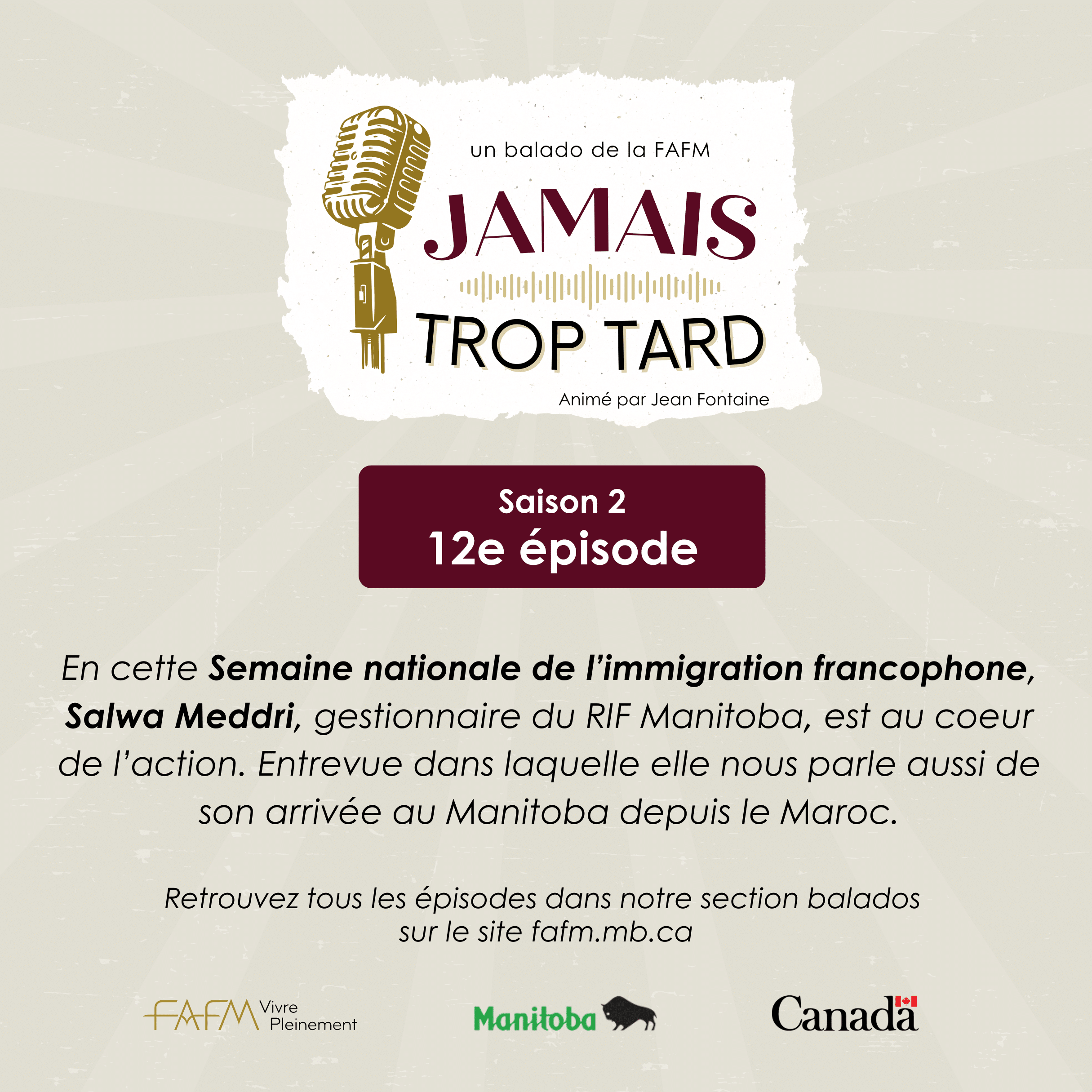 Jamais trop tard – 7 novembre 2024