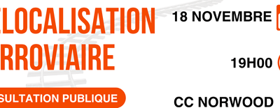 Relocalisation ferroviaire – Consultation publique