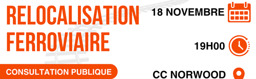 Relocalisation ferroviaire – Consultation publique